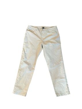 Lululemon Canvas Pants Men 36x30 Cream Beige Stretch Denim Flat Front 5 Pockets